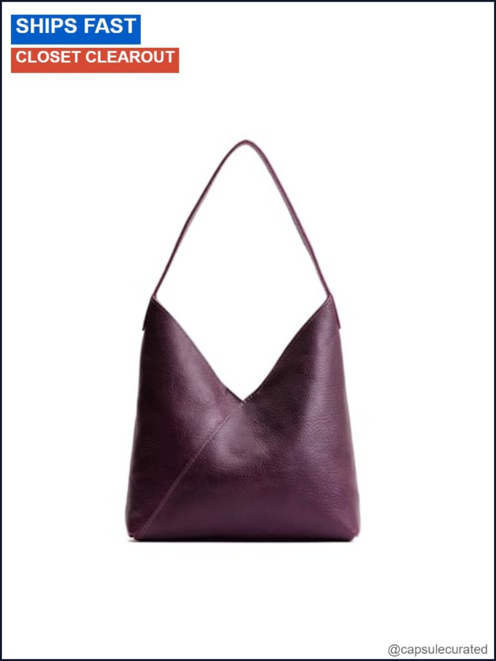 Full Grain Leather Slouchy Shoulder Bag Handmade Crossbody